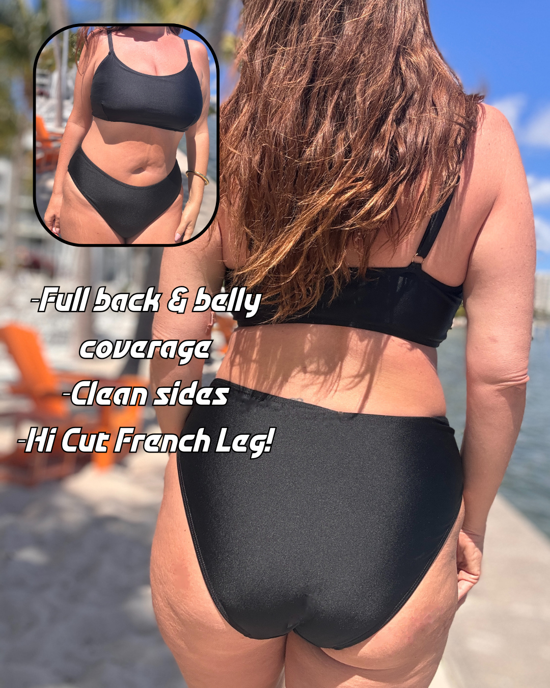 Classic Black French Cut Bottom