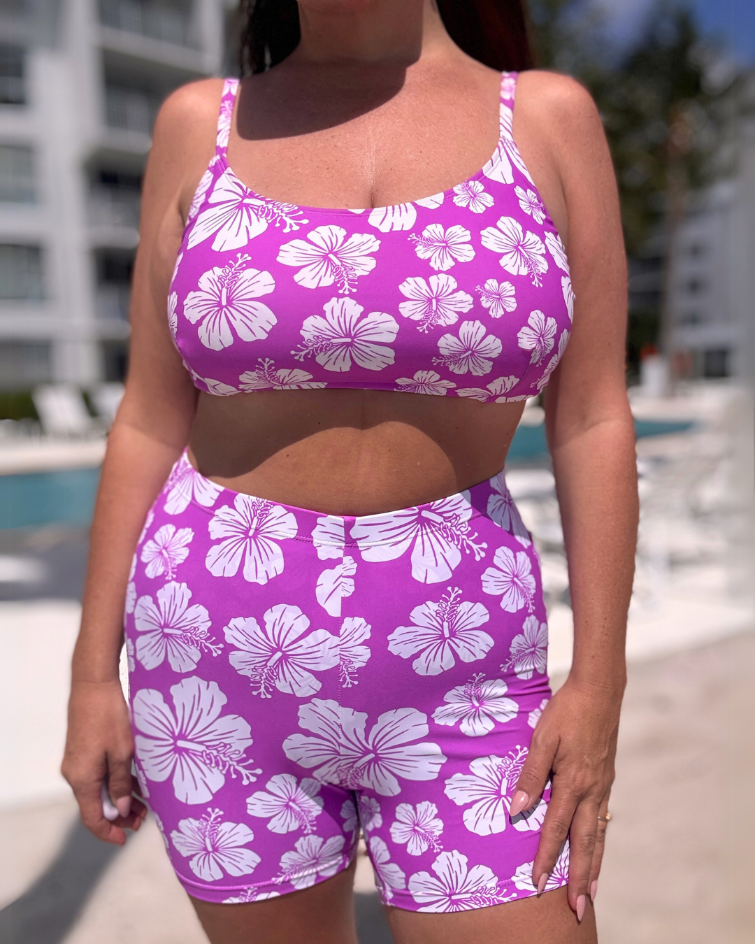Hibiscus Honey Bike & Swim Bikini Shorty