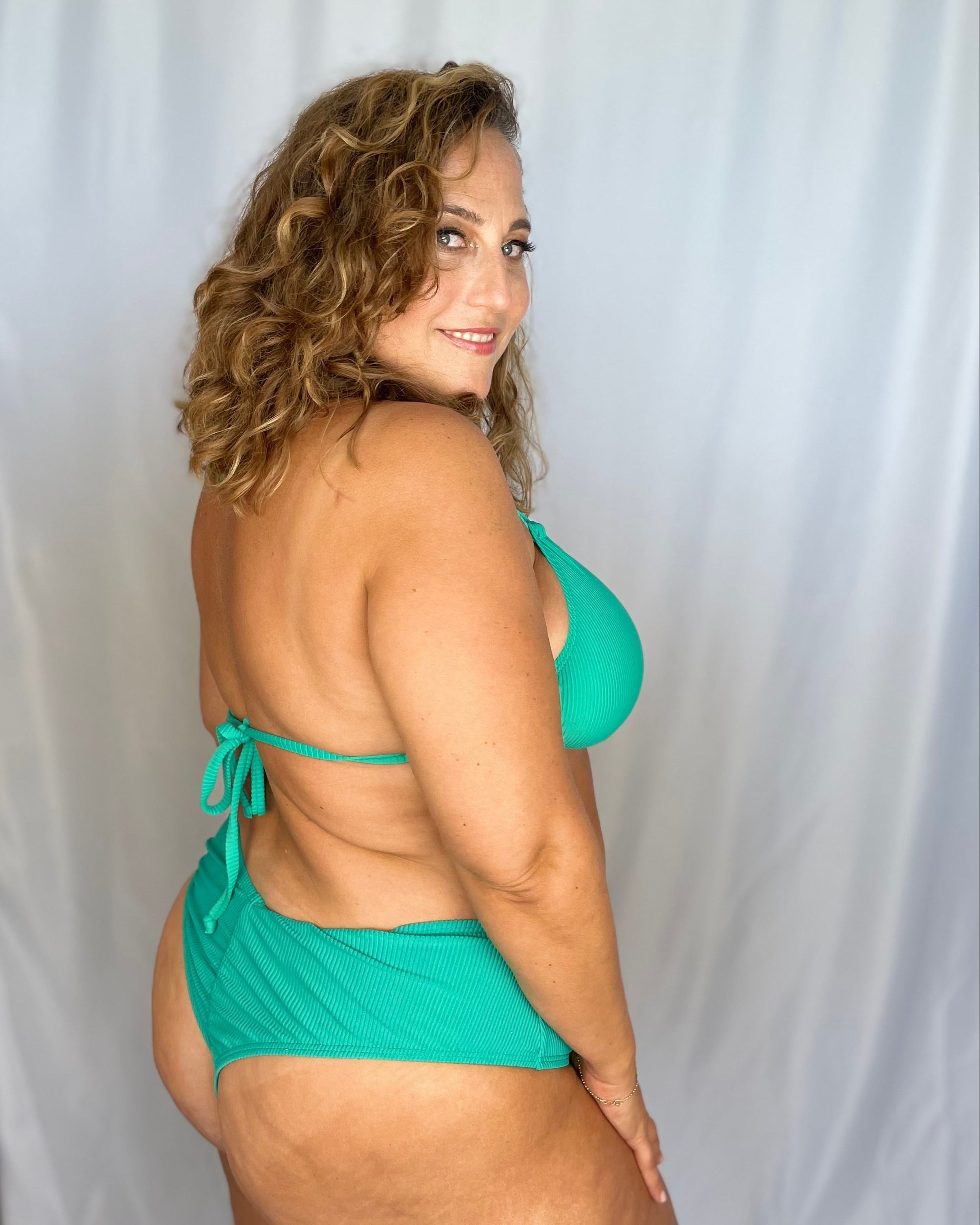 Green Rib Cheeky Bottom final sale