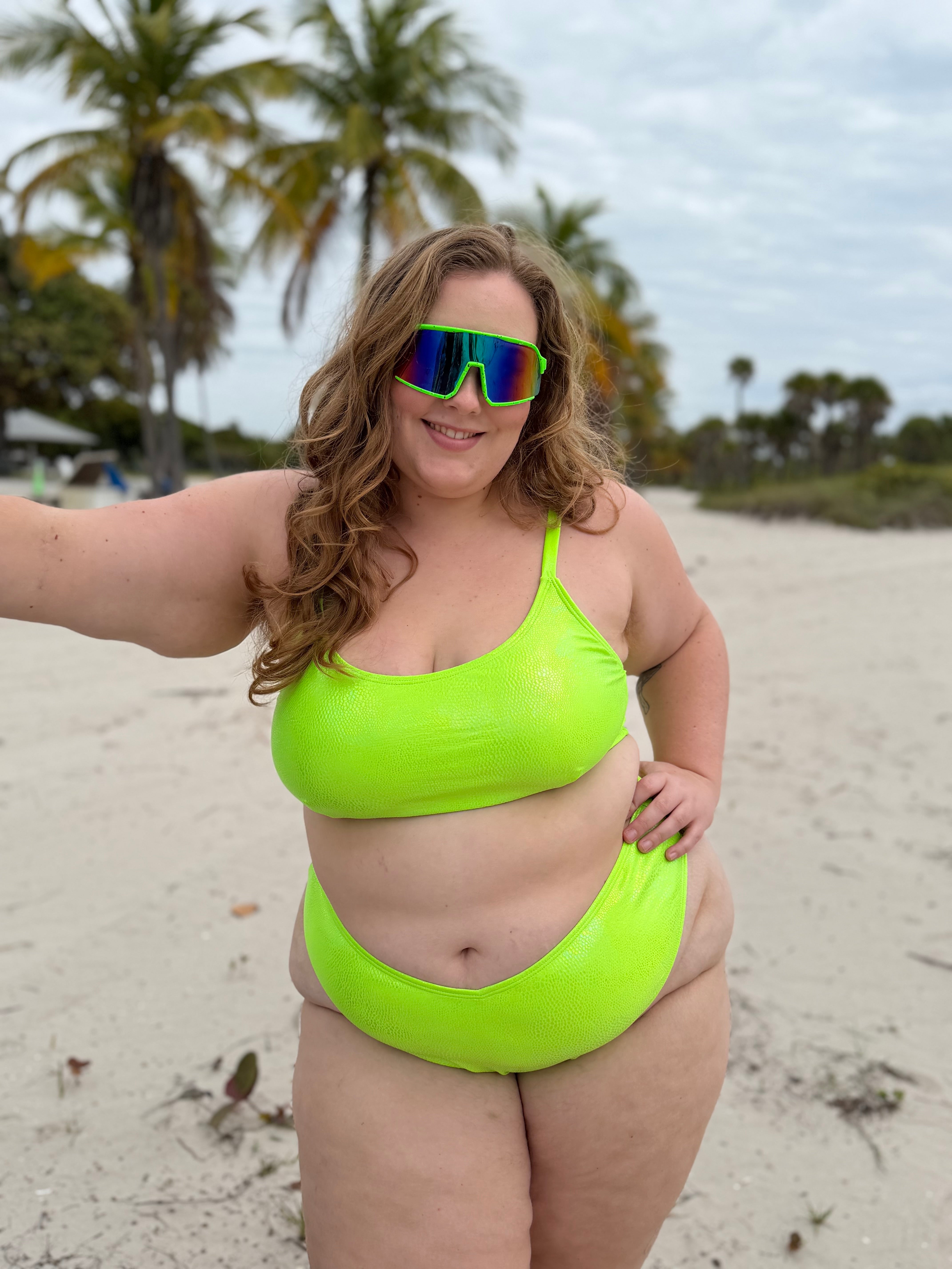 Electric Mojito Scoop Bikini Top