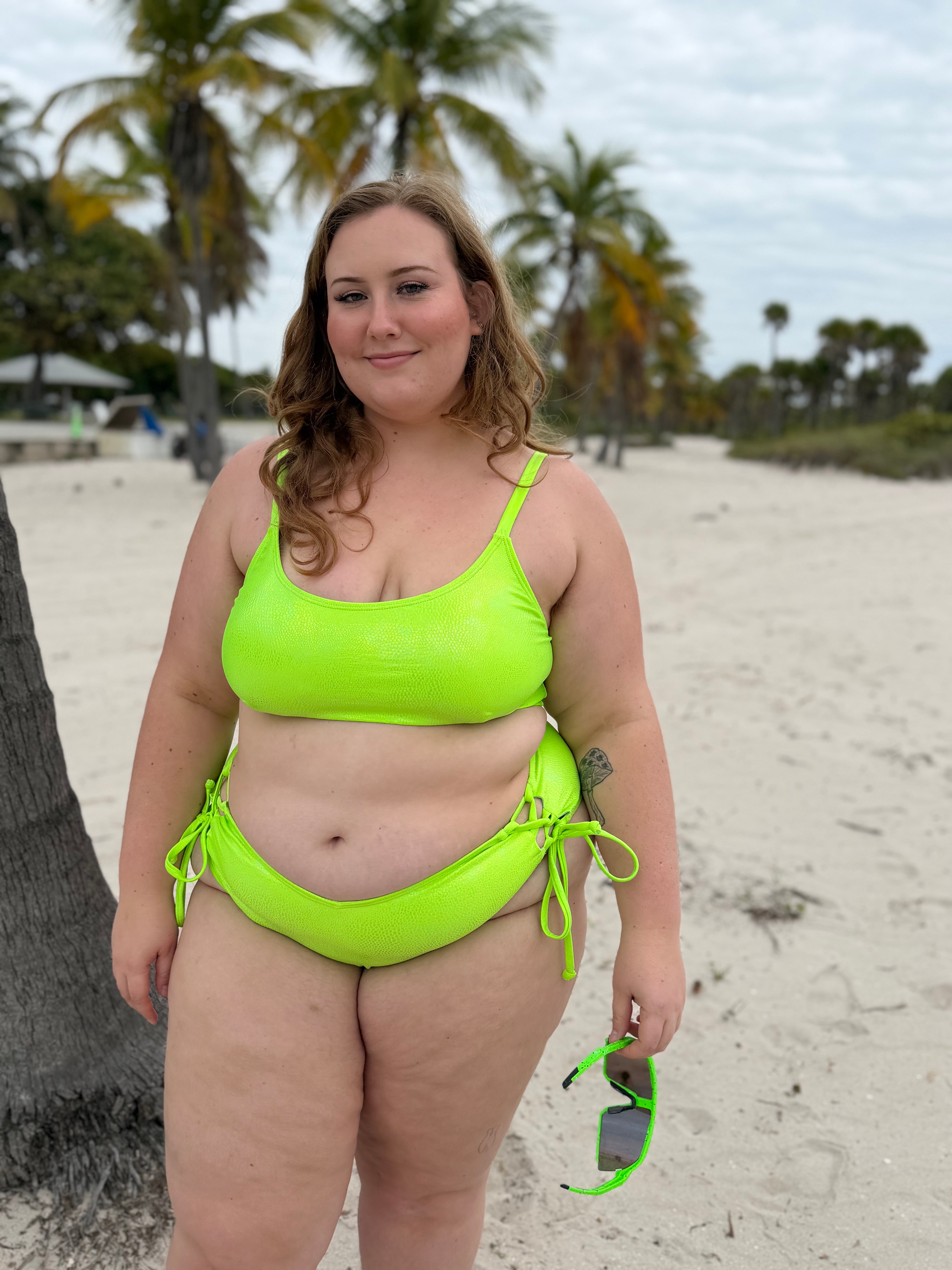 Electric Mojito Scoop Bikini Top