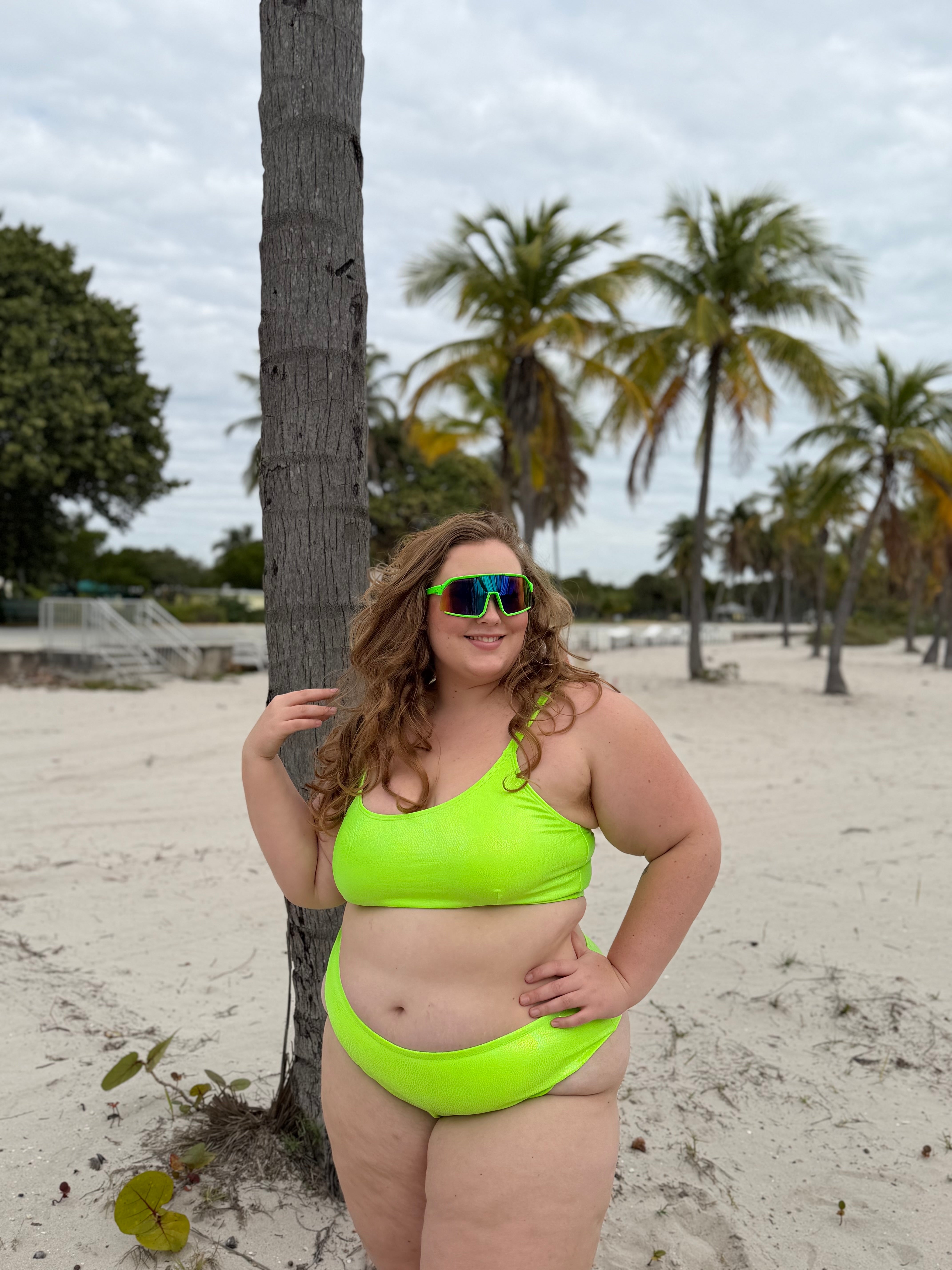 Electric Mojito Scoop Bikini Top