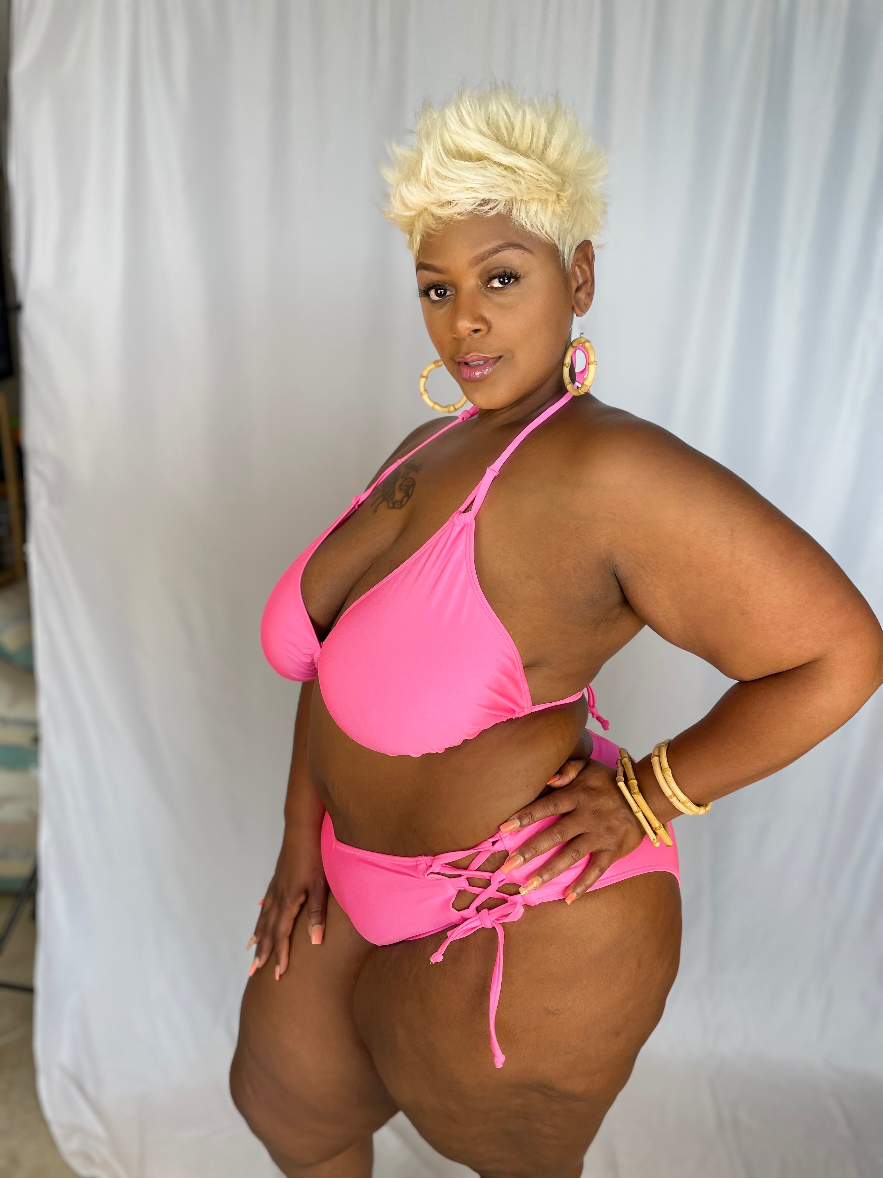 Bubblegum Pink Side Tie final sale