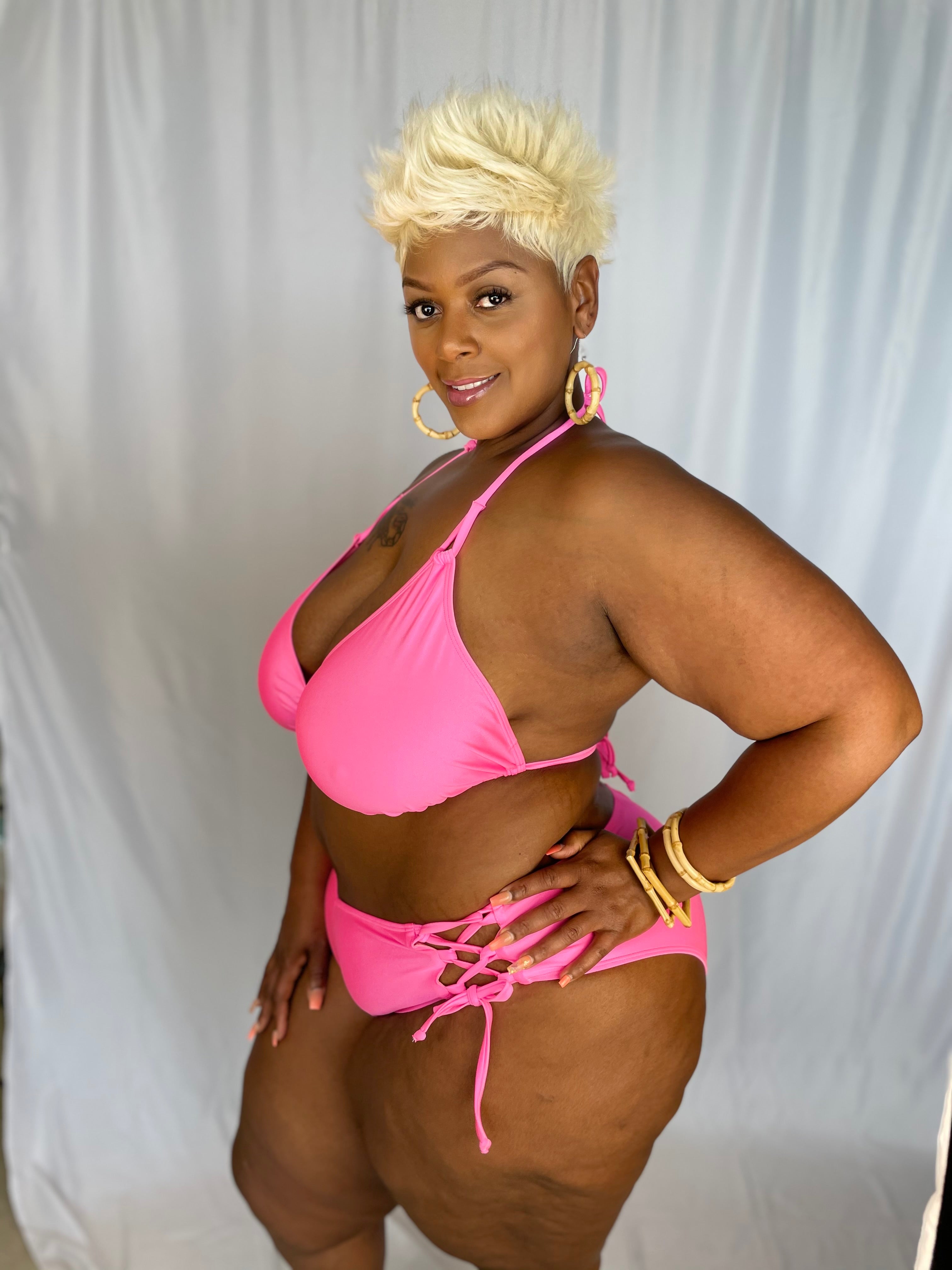 Bubblegum Pink Side Tie final sale