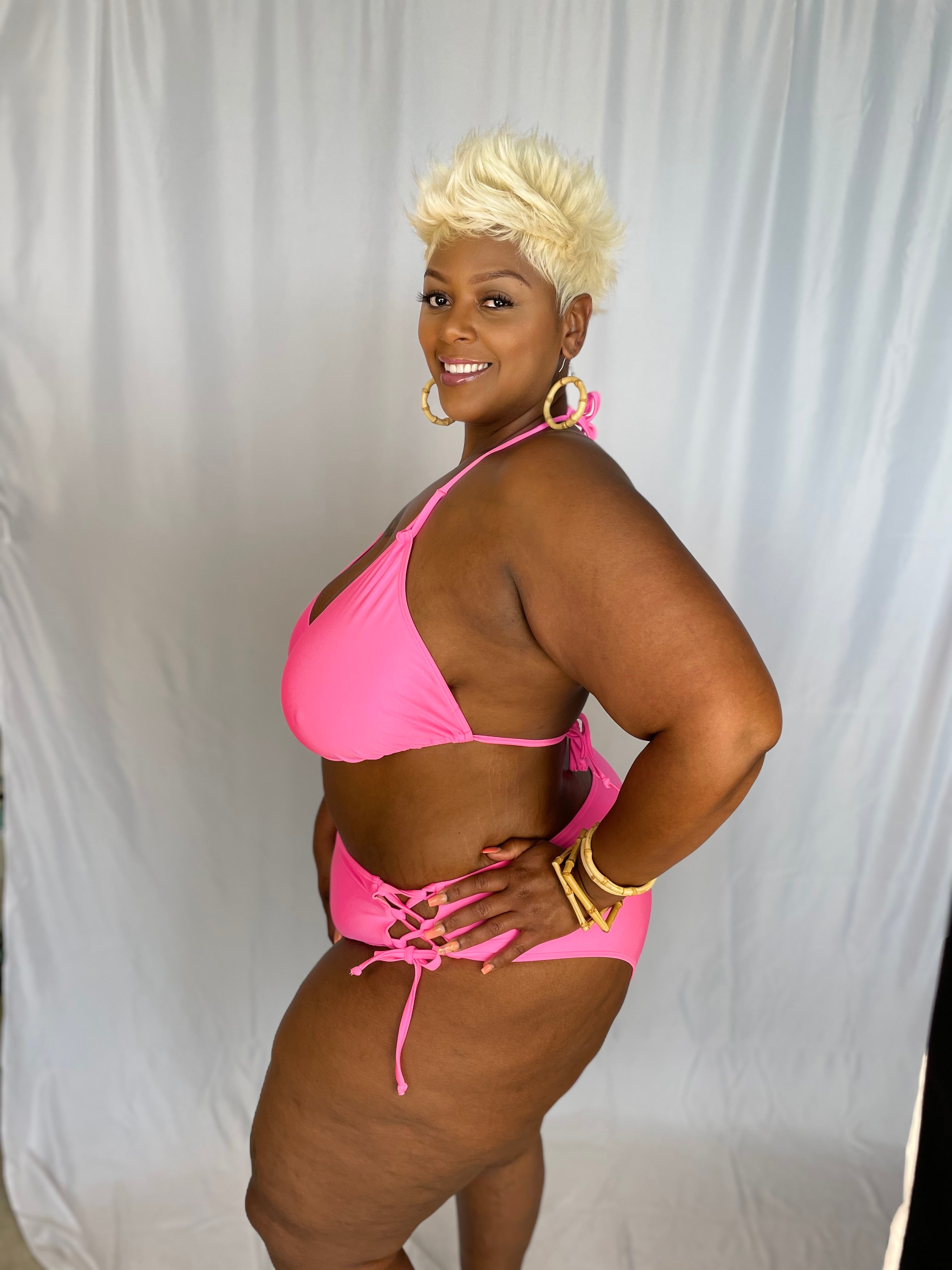 Bubblegum Pink Side Tie final sale