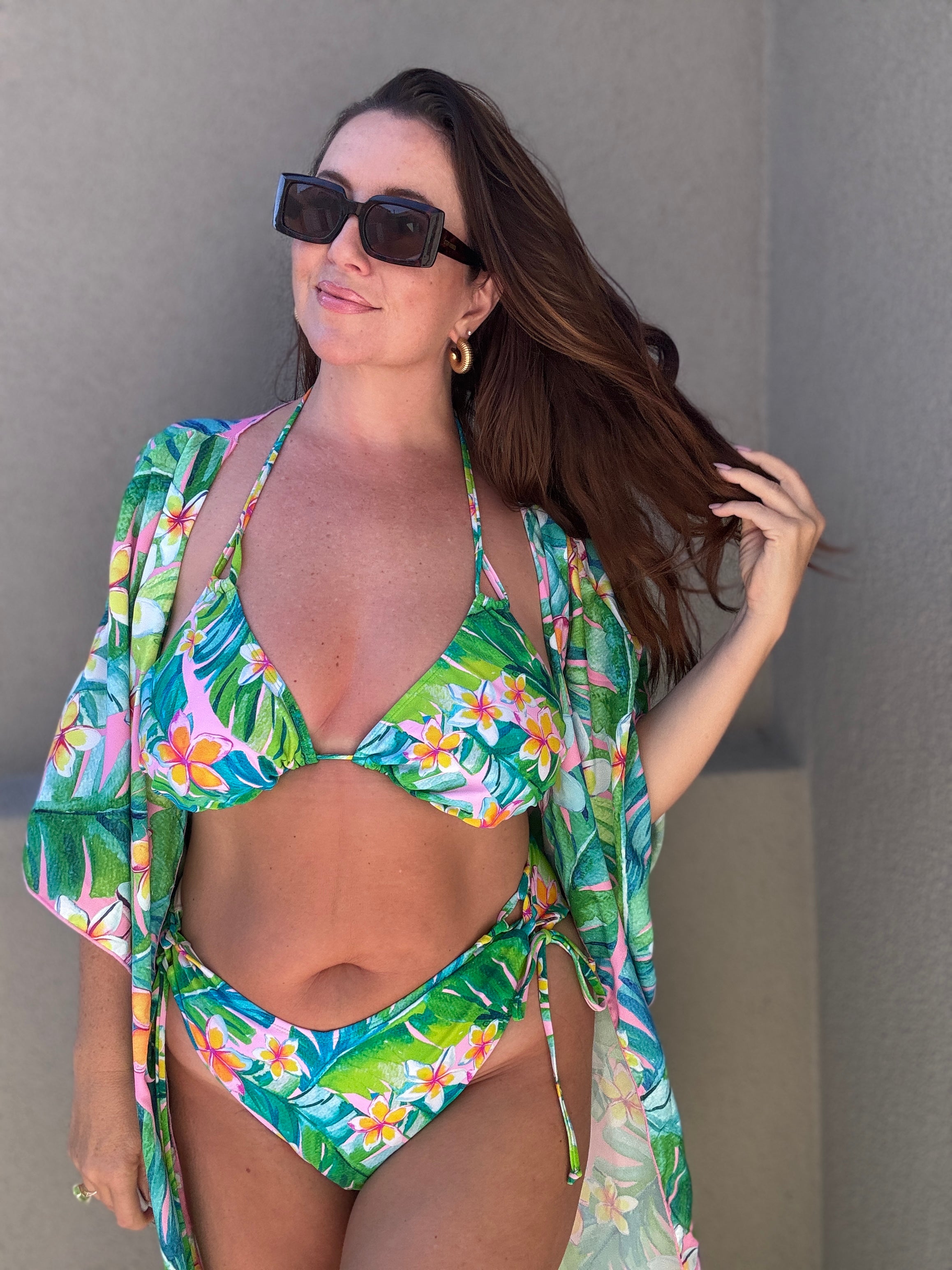 Pink Plumeria Cover Up final sale