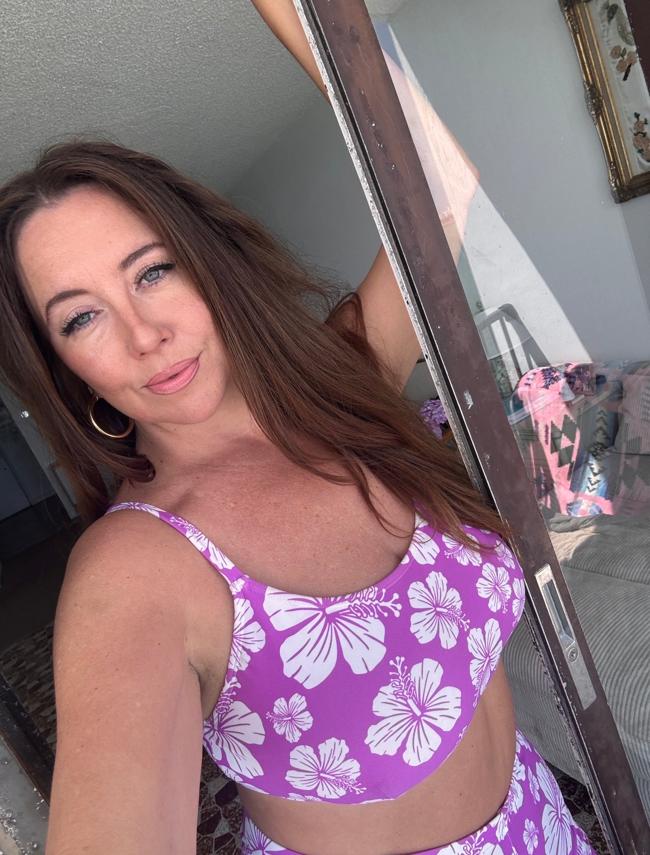 Hibiscus Honey Scoop Bikini Top