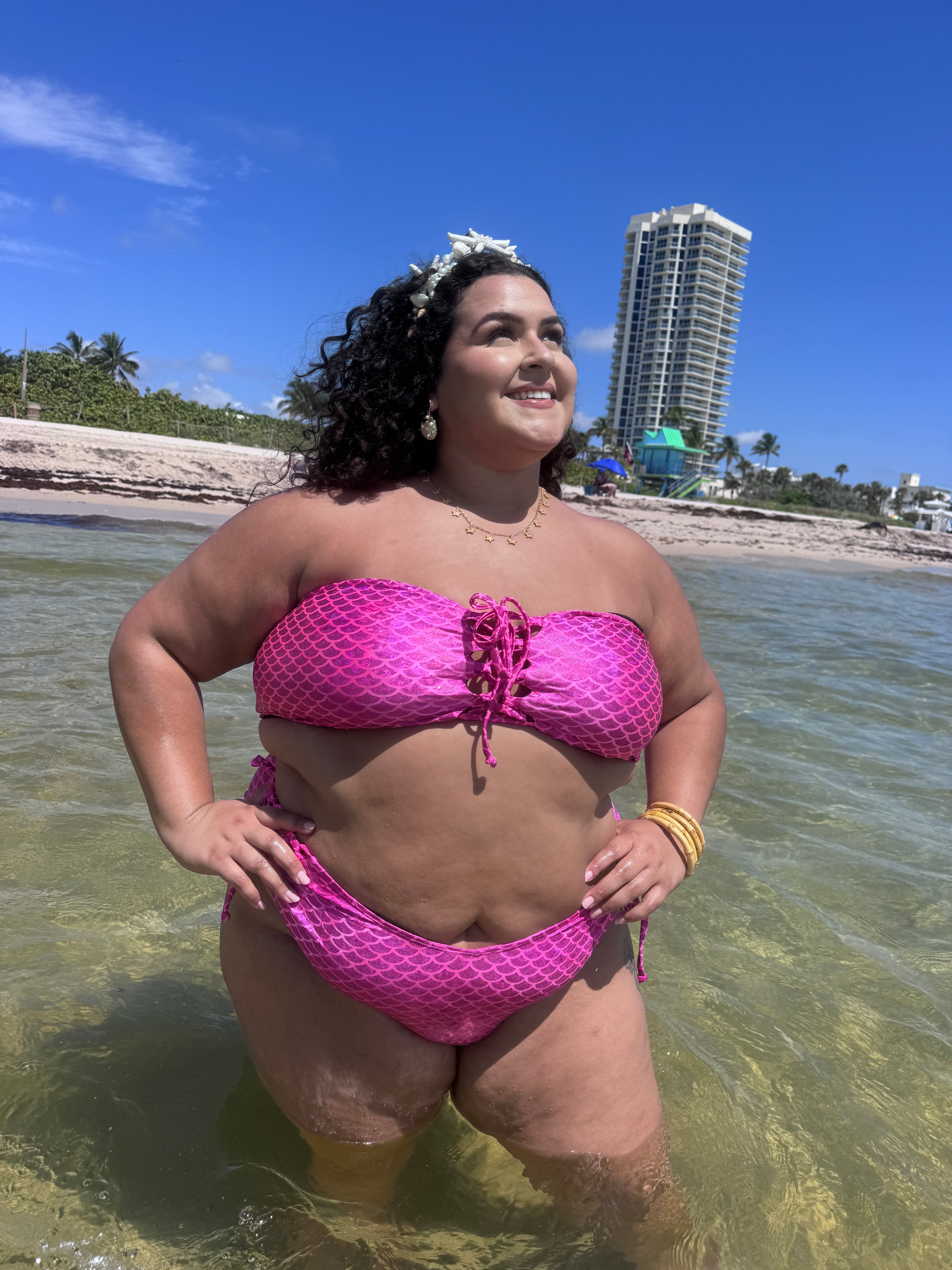 Magenta Mermaid Bandeau