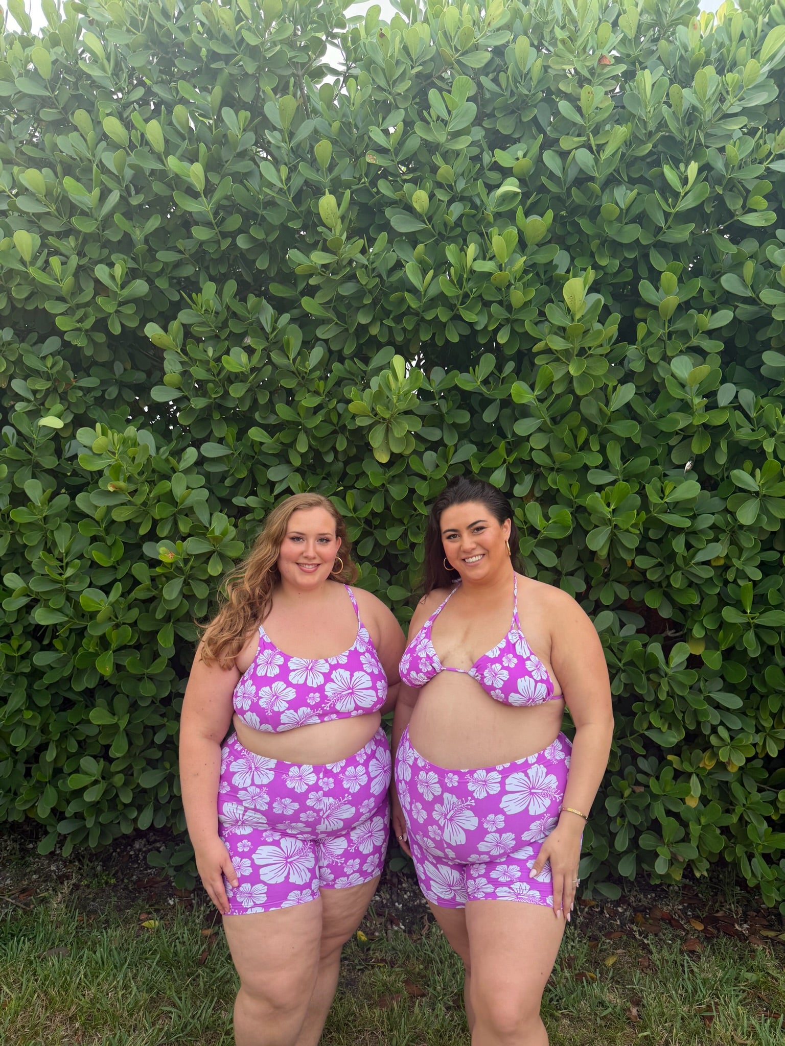 Hibiscus Honey Triangle Bikini Top