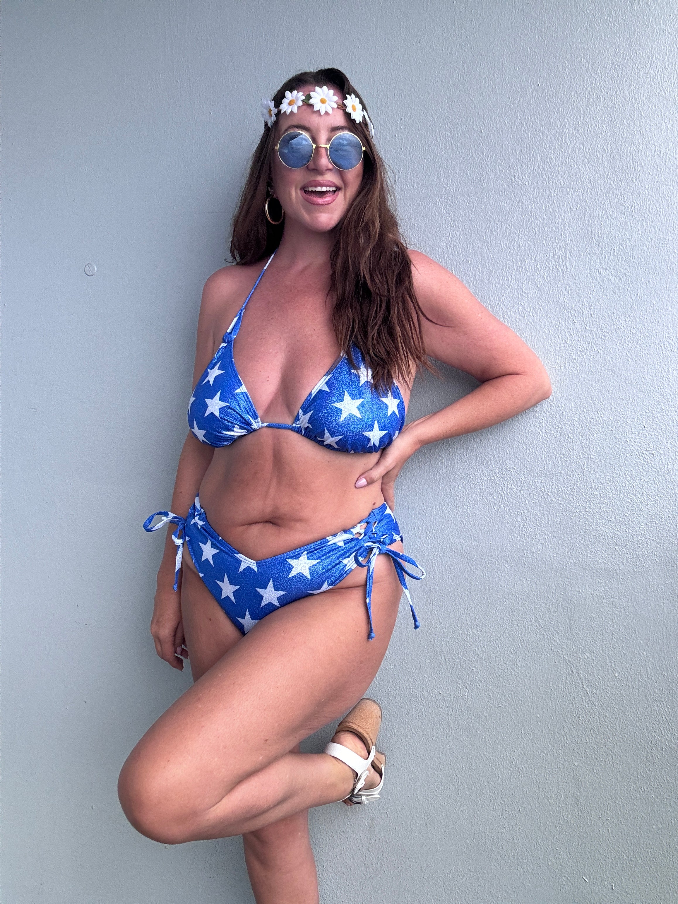 Stars & Sparkles Triangle Bikini Top
