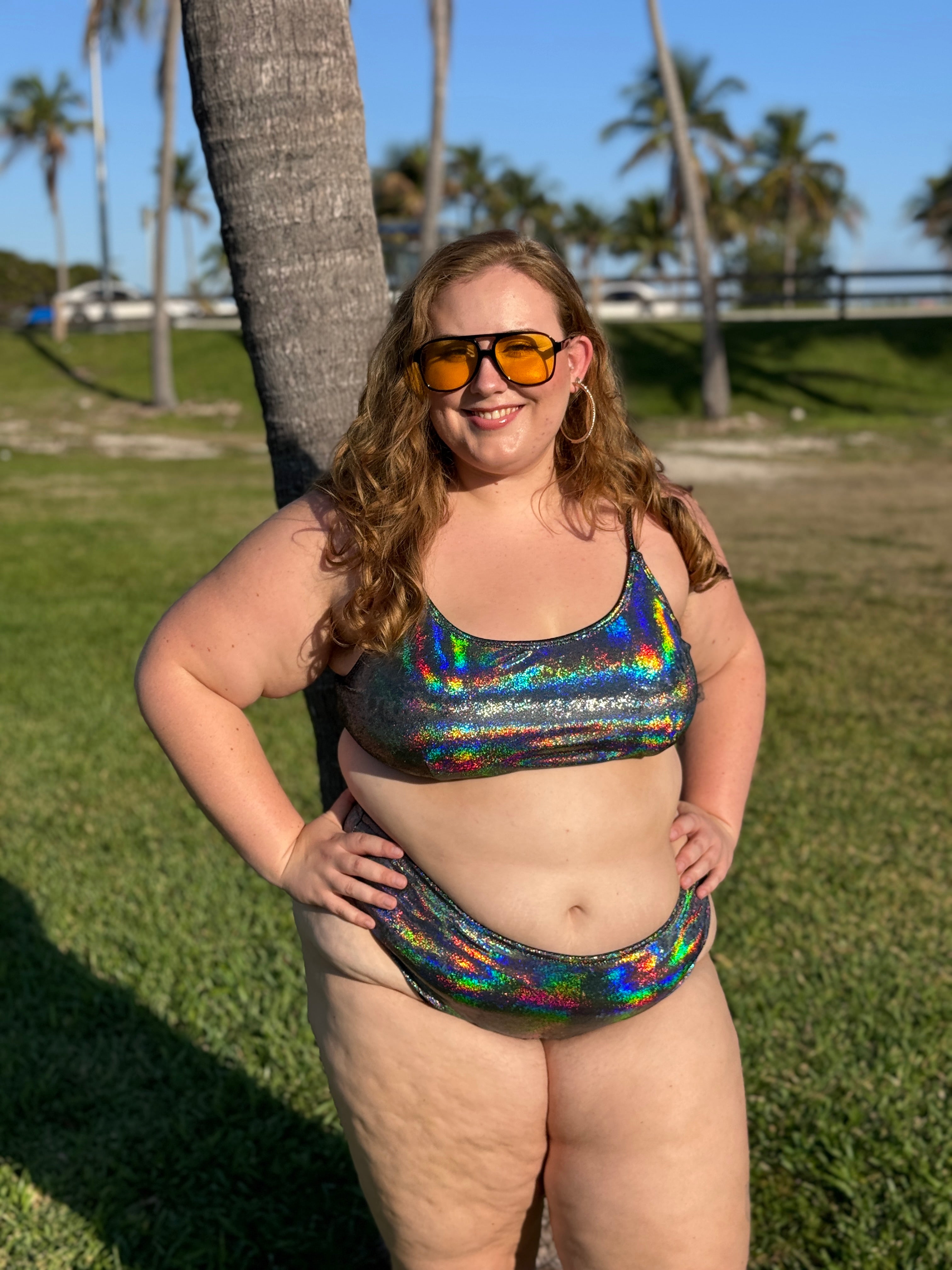 Hologram Cheeky Bikini Bottom