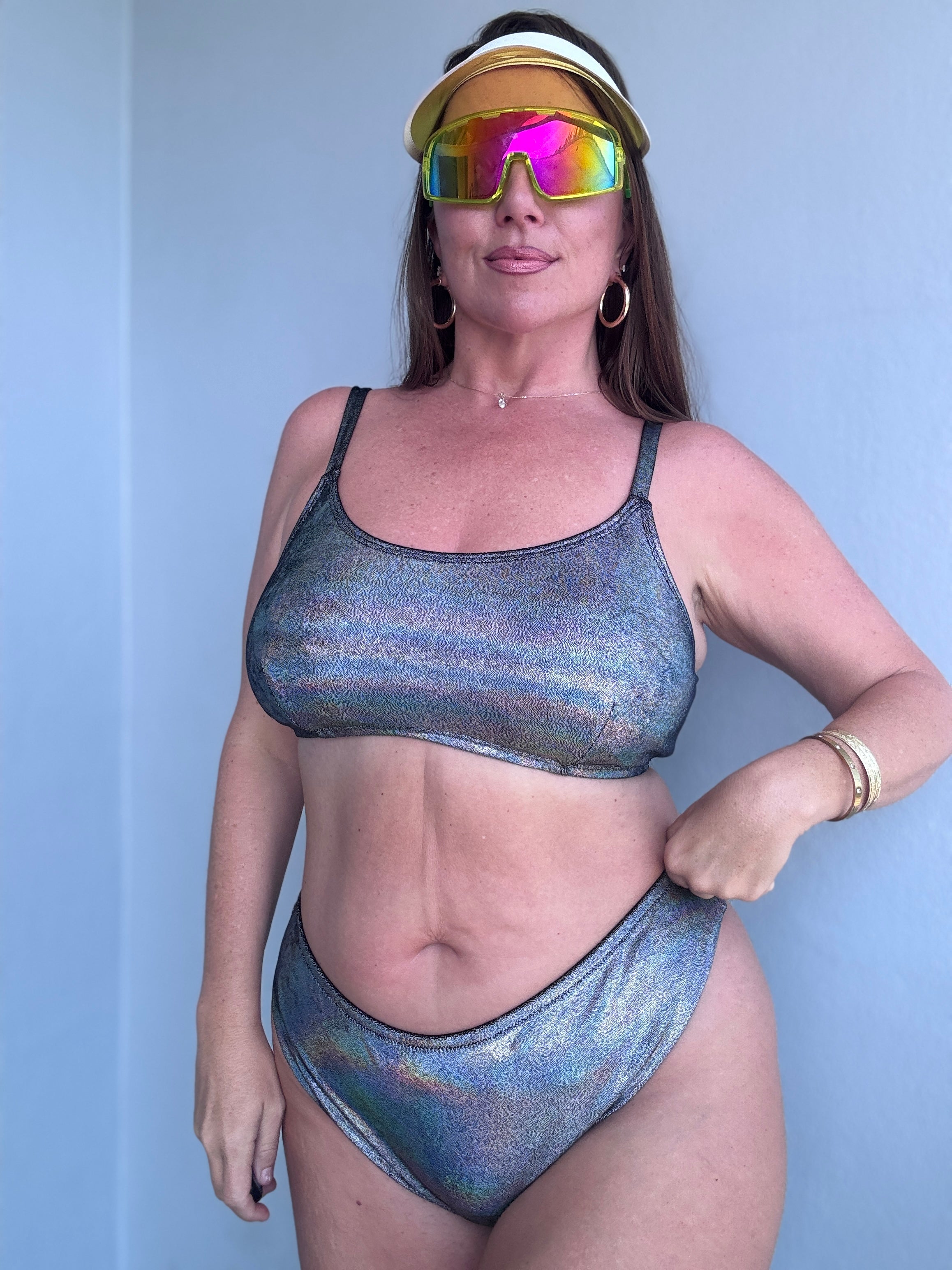 Hologram Cheeky Bikini Bottom