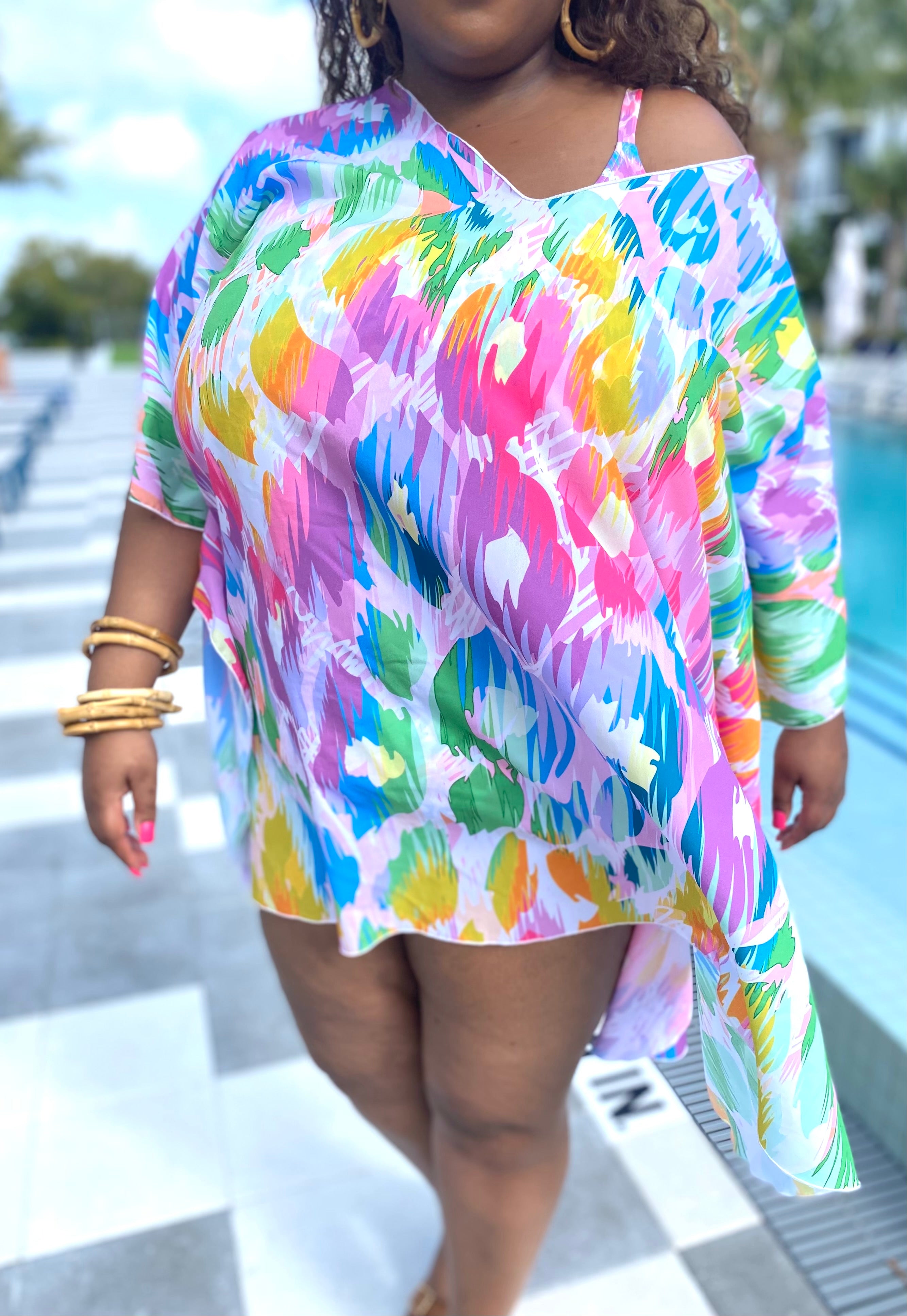 Rainbow Animal Caftan final sale
