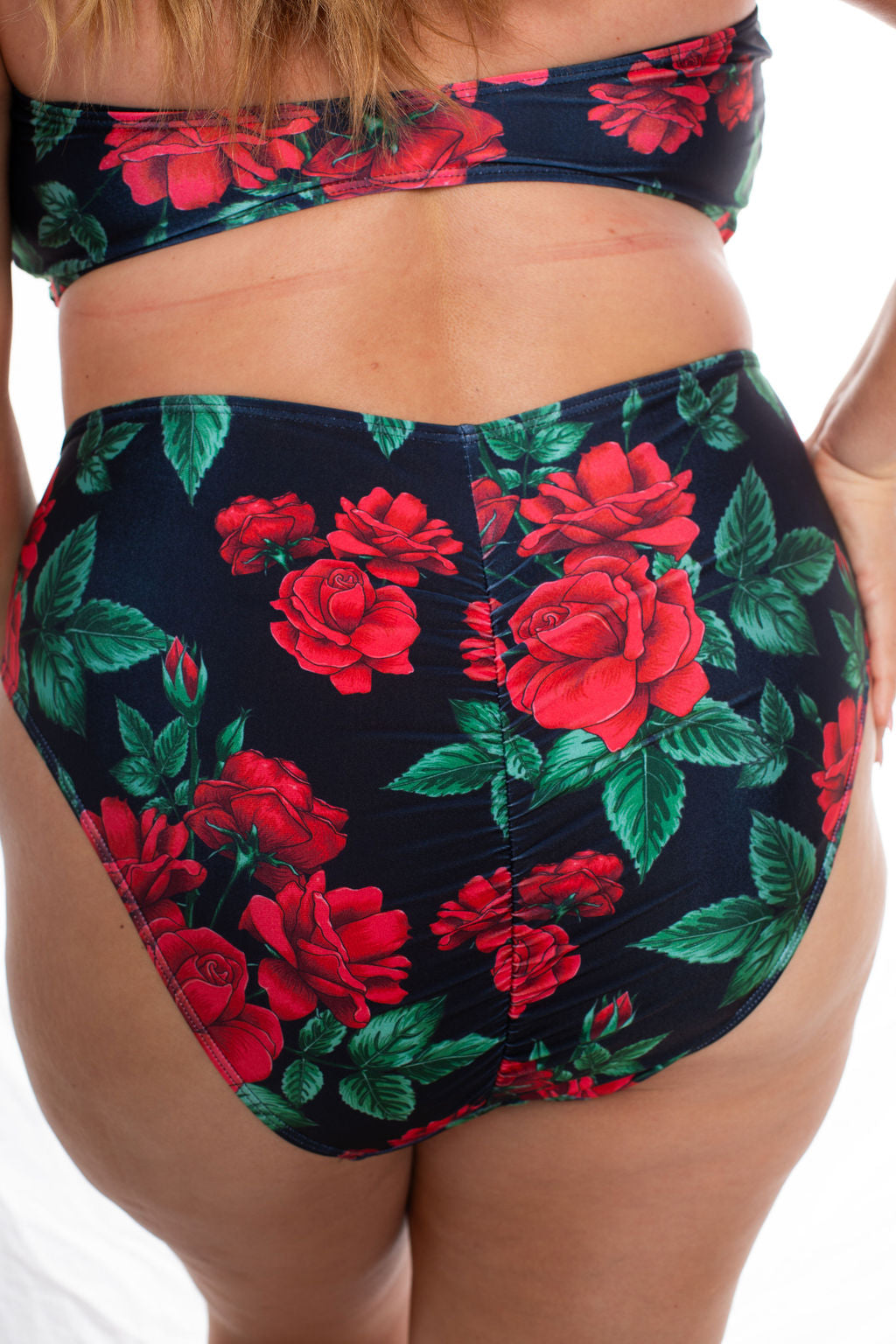Rose Garden High Waist Bikini Bottom final sale