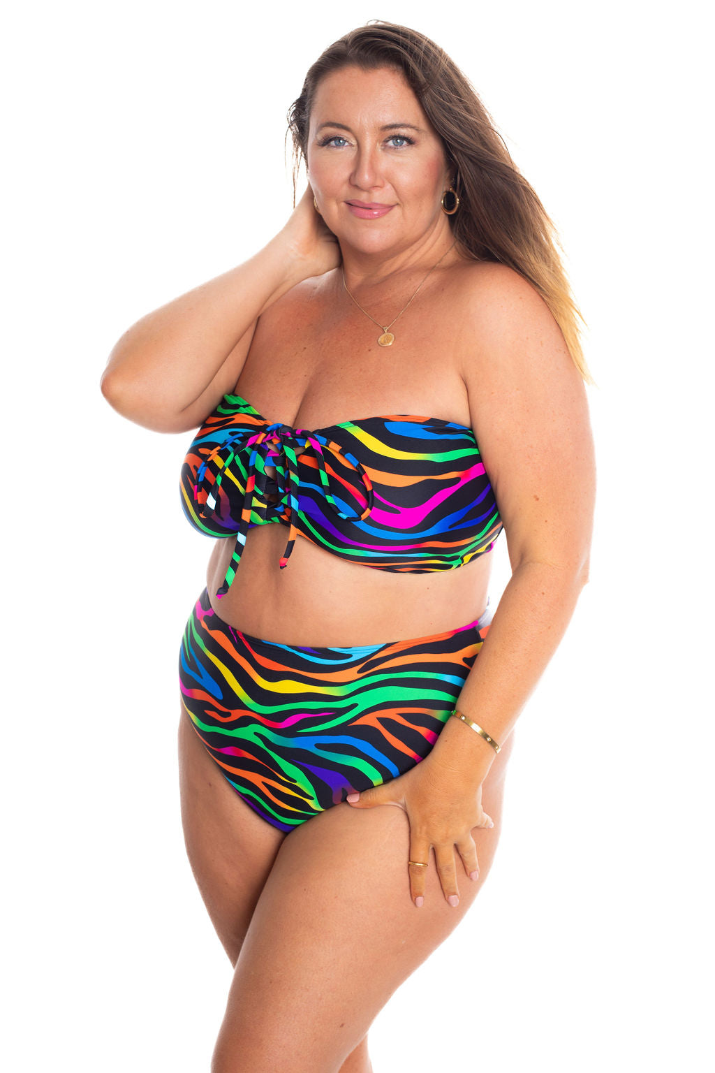 Tempting Tiger Bandeau Bikini Top final sale