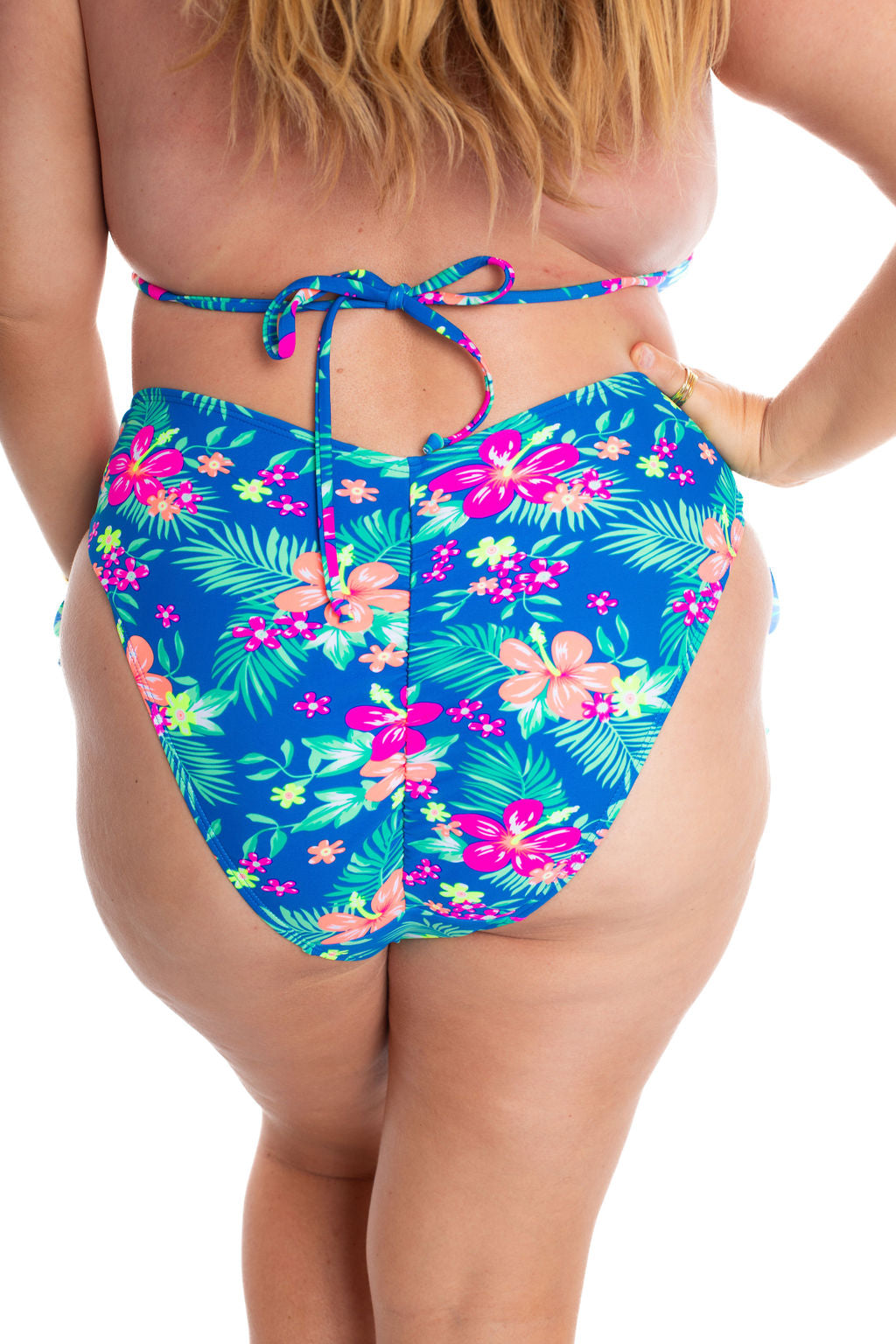 Blue Hawaii Hideaway Side Tie Bikini Bottom final sale