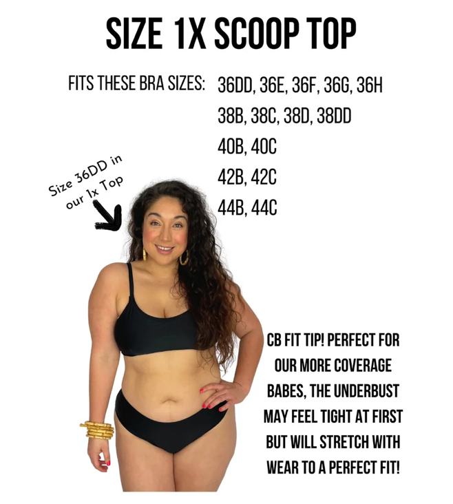 Lace Escape Scoop Bikini Top final sale