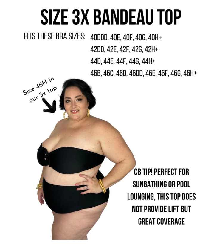 Tempting Tiger Bandeau Bikini Top final sale