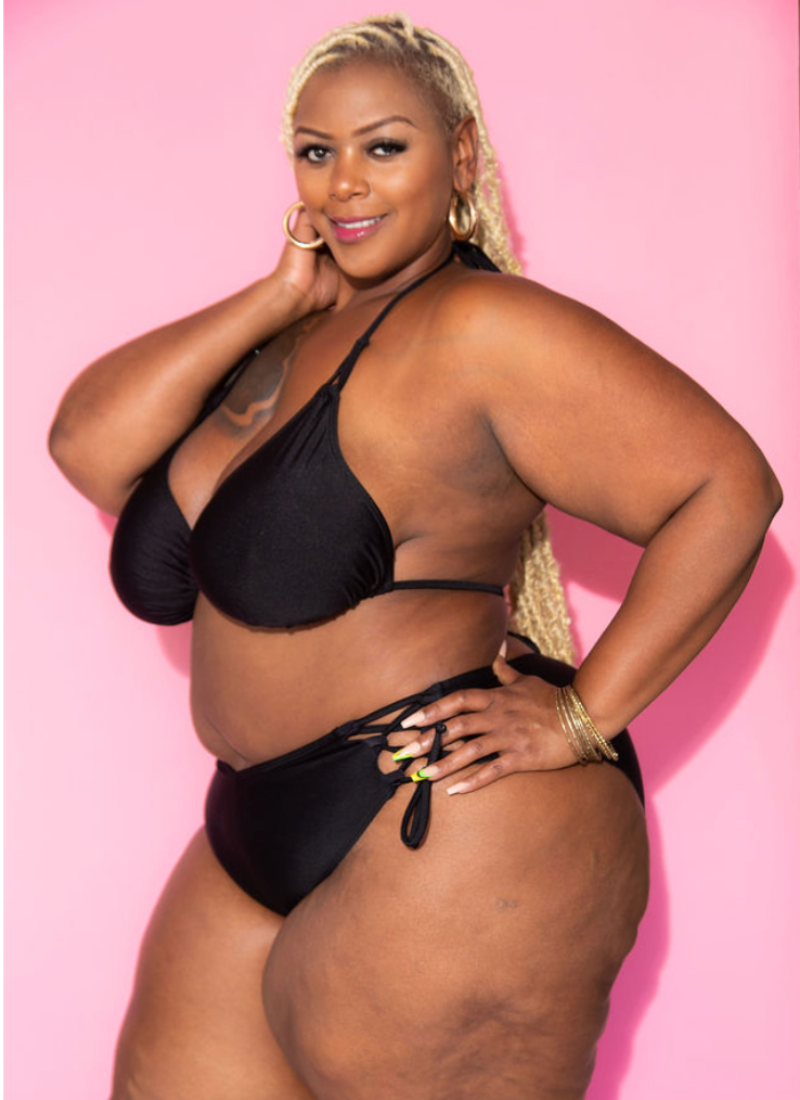 Classic Black Side Tie Bottom