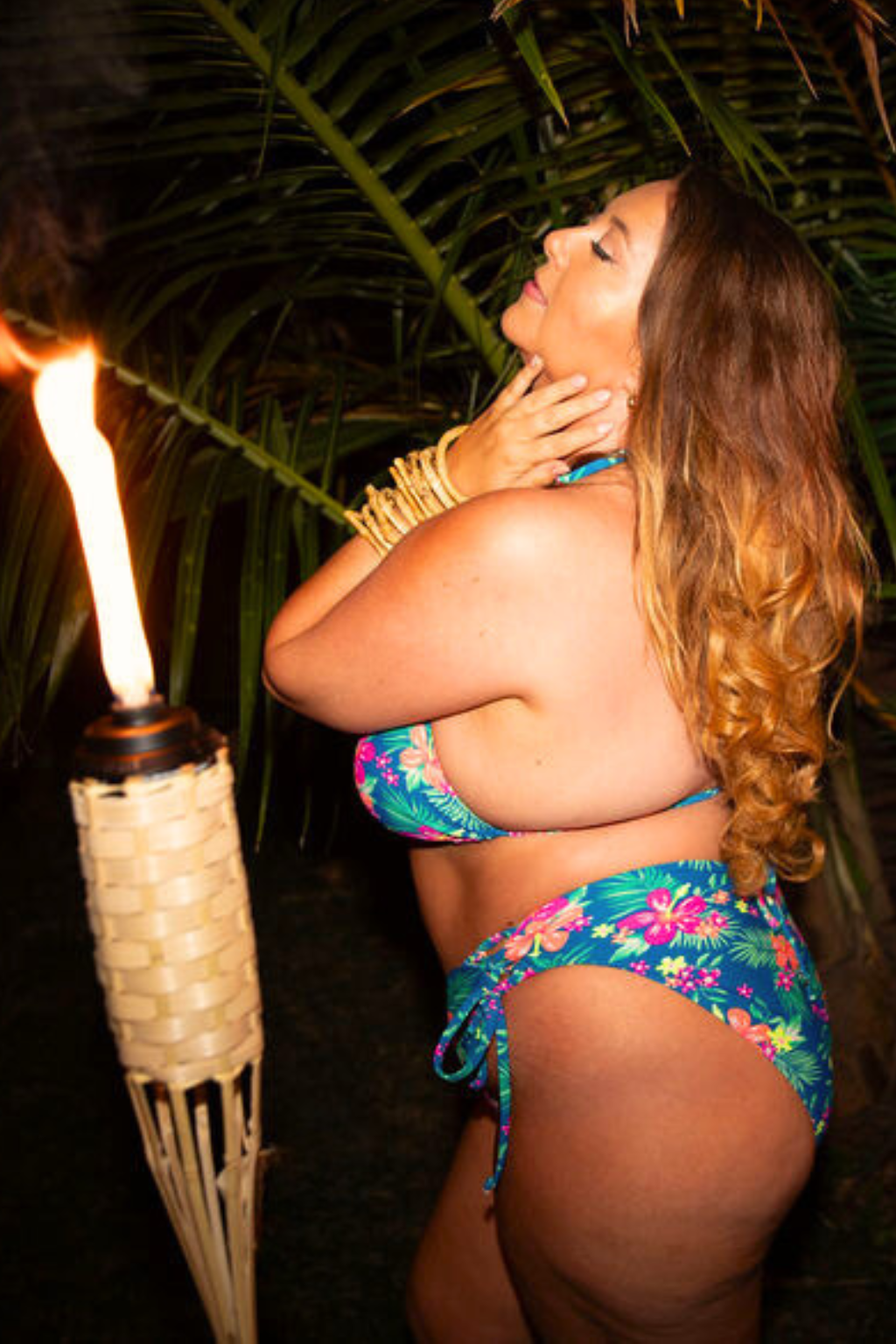 Blue Hawaii Hideaway Side Tie Bikini Bottom final sale