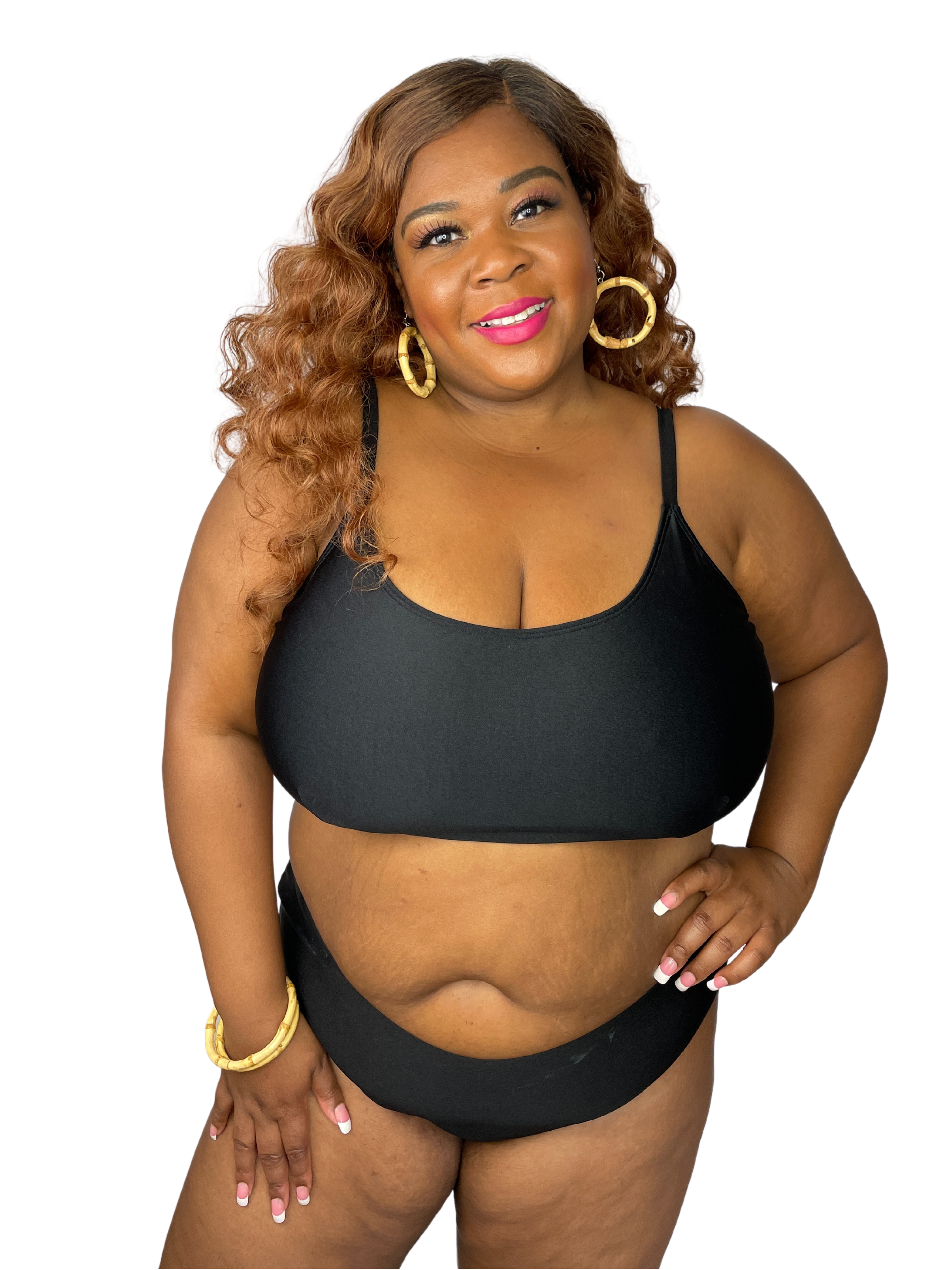 Classic Black Scoop Top