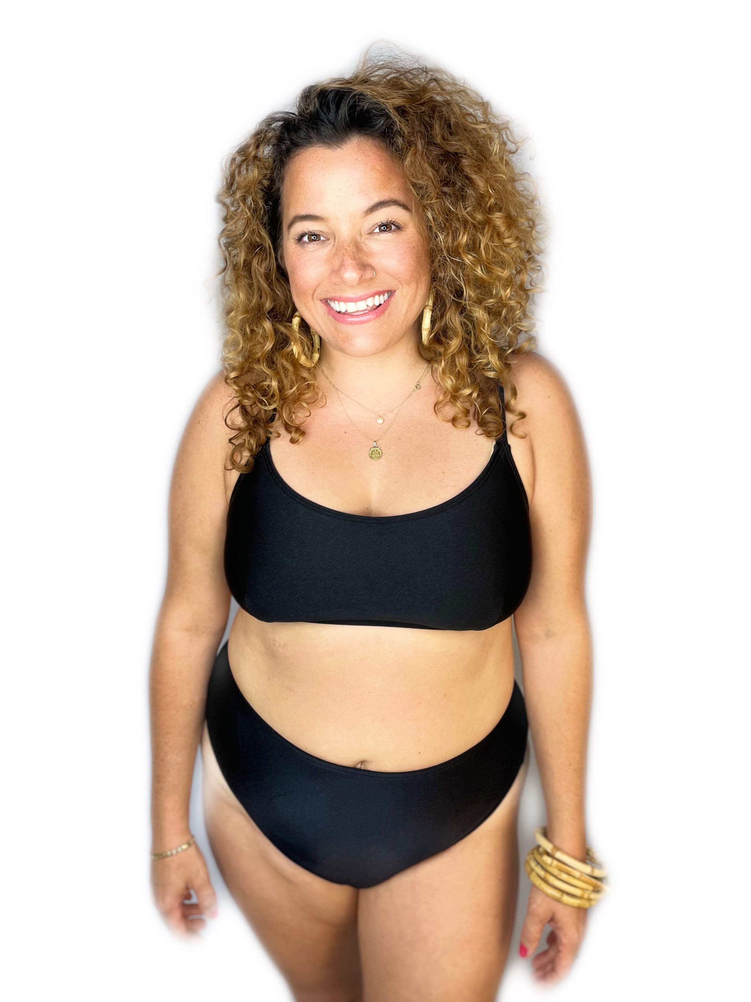 Classic Black Scoop Top